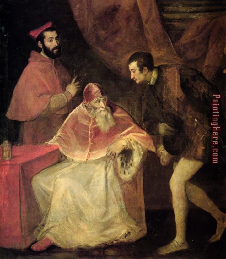 Titian Pope Paul III And Nephews
